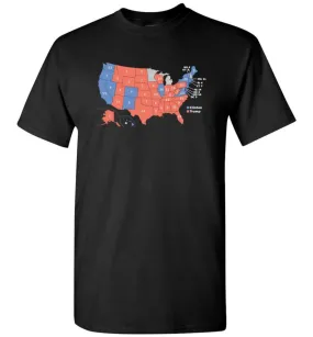 2016 Presidential Election Map Shirt - Short Sleeve T-Shirt