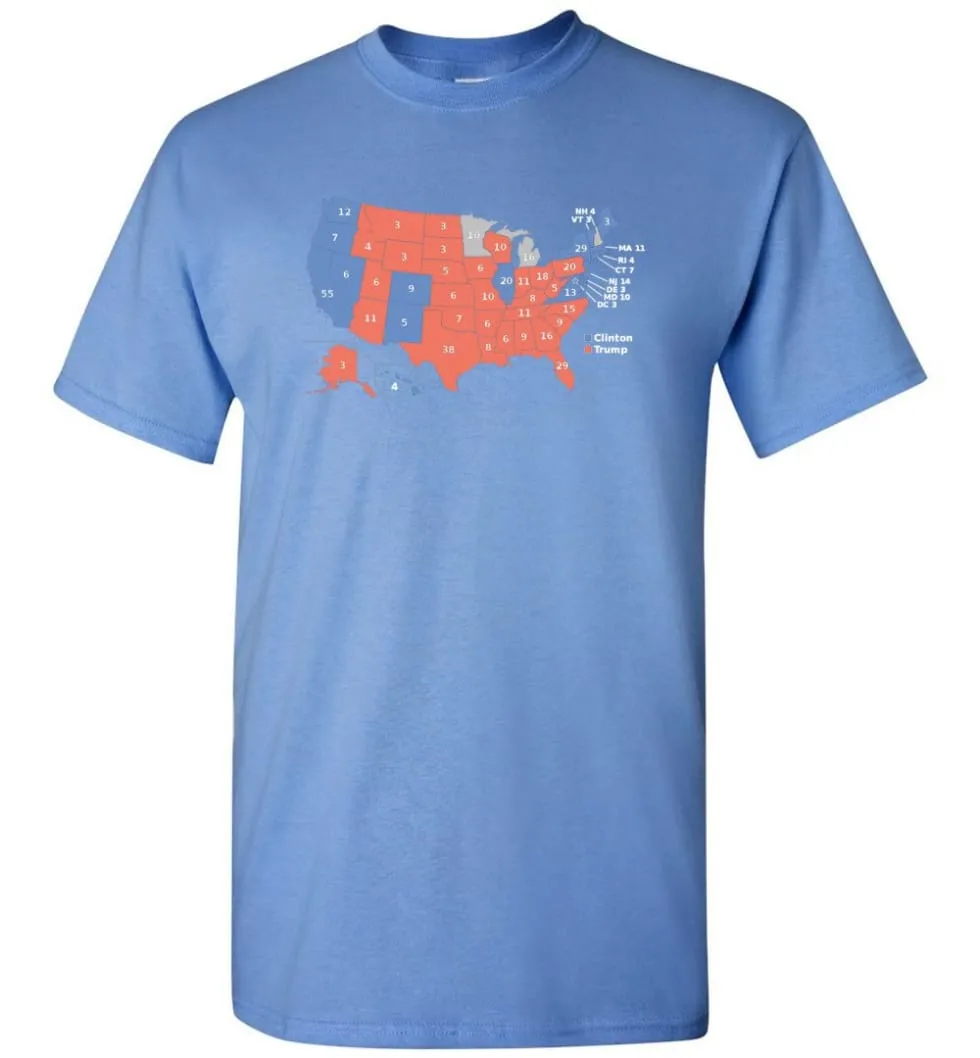 2016 Presidential Election Map Shirt - Short Sleeve T-Shirt