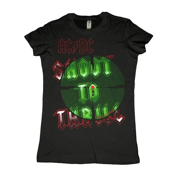 AC/DC Shooters Women's / Juniors T-shirt, Black (Medium)