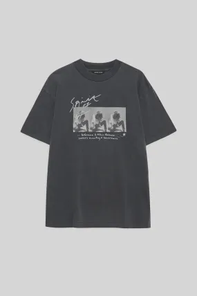 Anine Bing Ashton Tee Concert in Washed Black