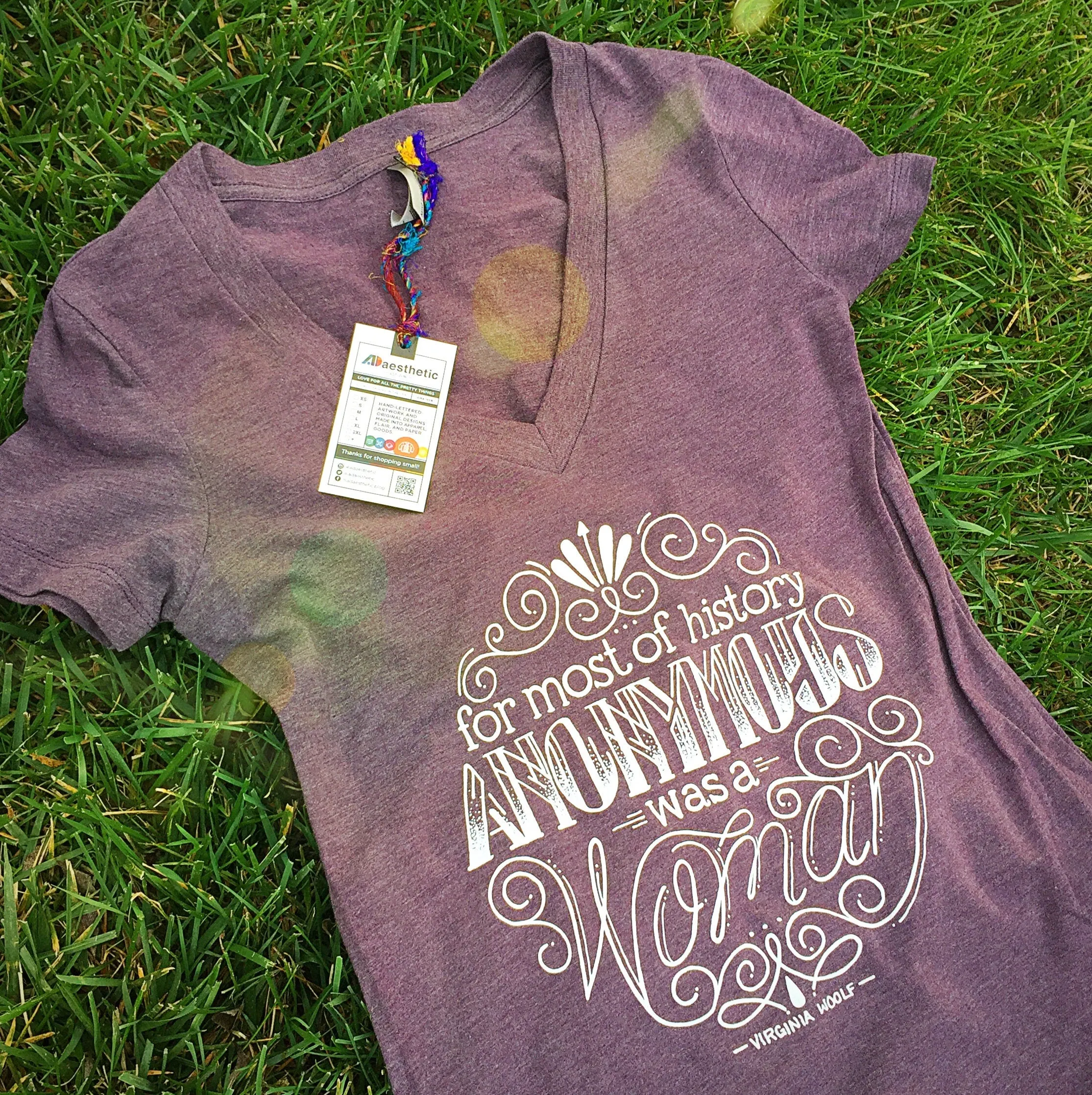 Anonymous was a Woman V-neck T-shirt
