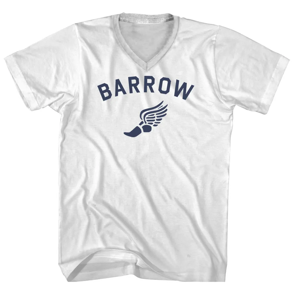 Barrow Running Track Winged Foot Adult Cotton V-neck T-shirt