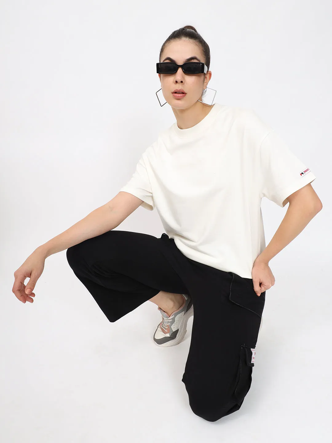 Basic OverSize Drop Shoulder T-shirt - Blue