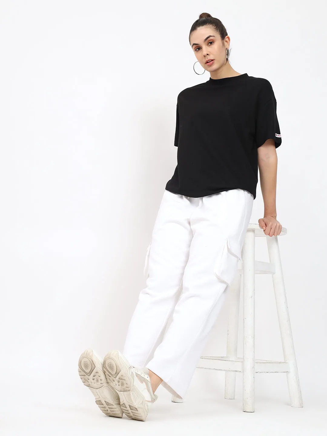 Basic OverSize Drop Shoulder T-shirt - Blue