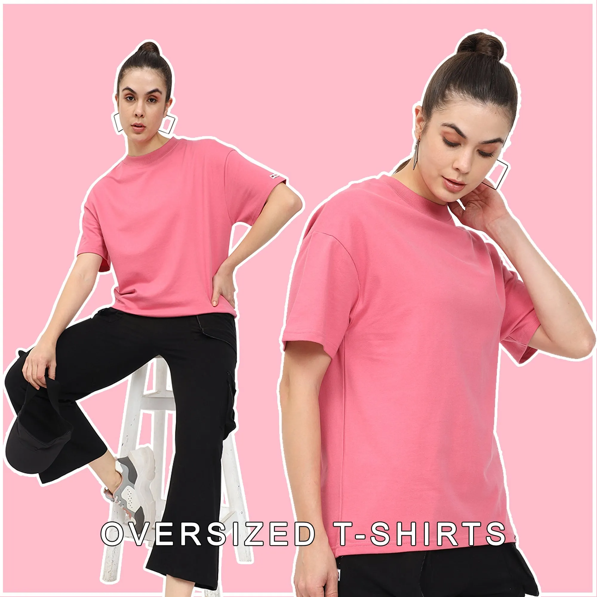 Basic OverSize Drop Shoulder T-shirt - Blue