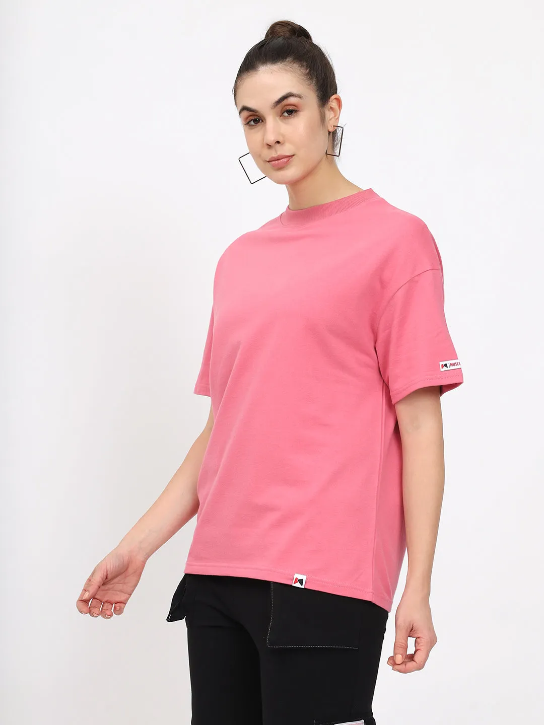 Basic OverSize Drop Shoulder T-shirt - Blue