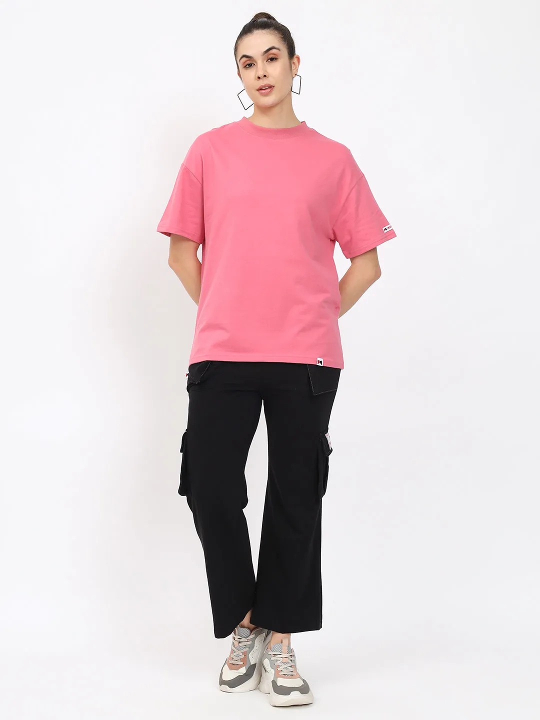 Basic OverSize Drop Shoulder T-shirt - Blue