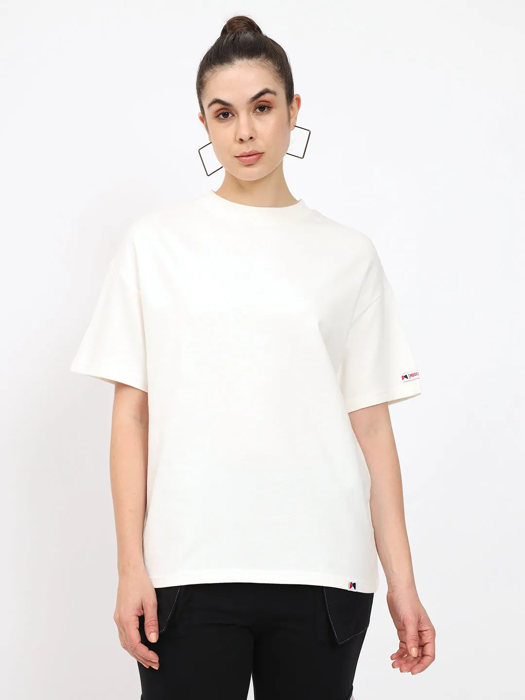 Basic OverSize Drop Shoulder T-shirt - Blue