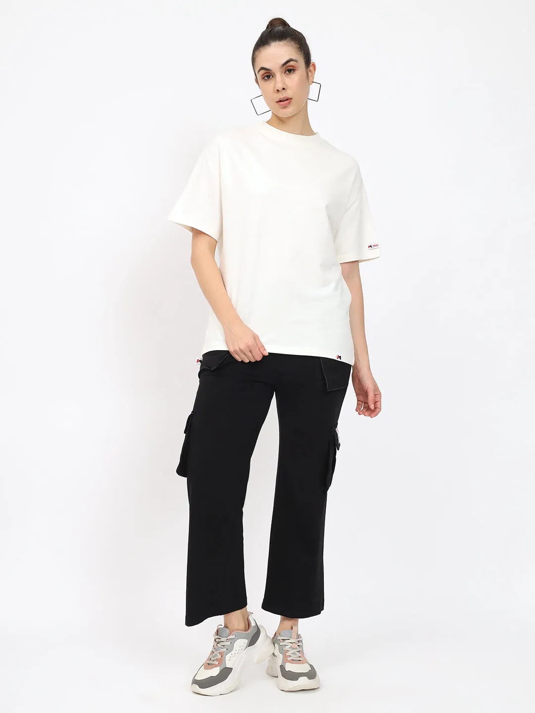 Basic OverSize Drop Shoulder T-shirt - Blue
