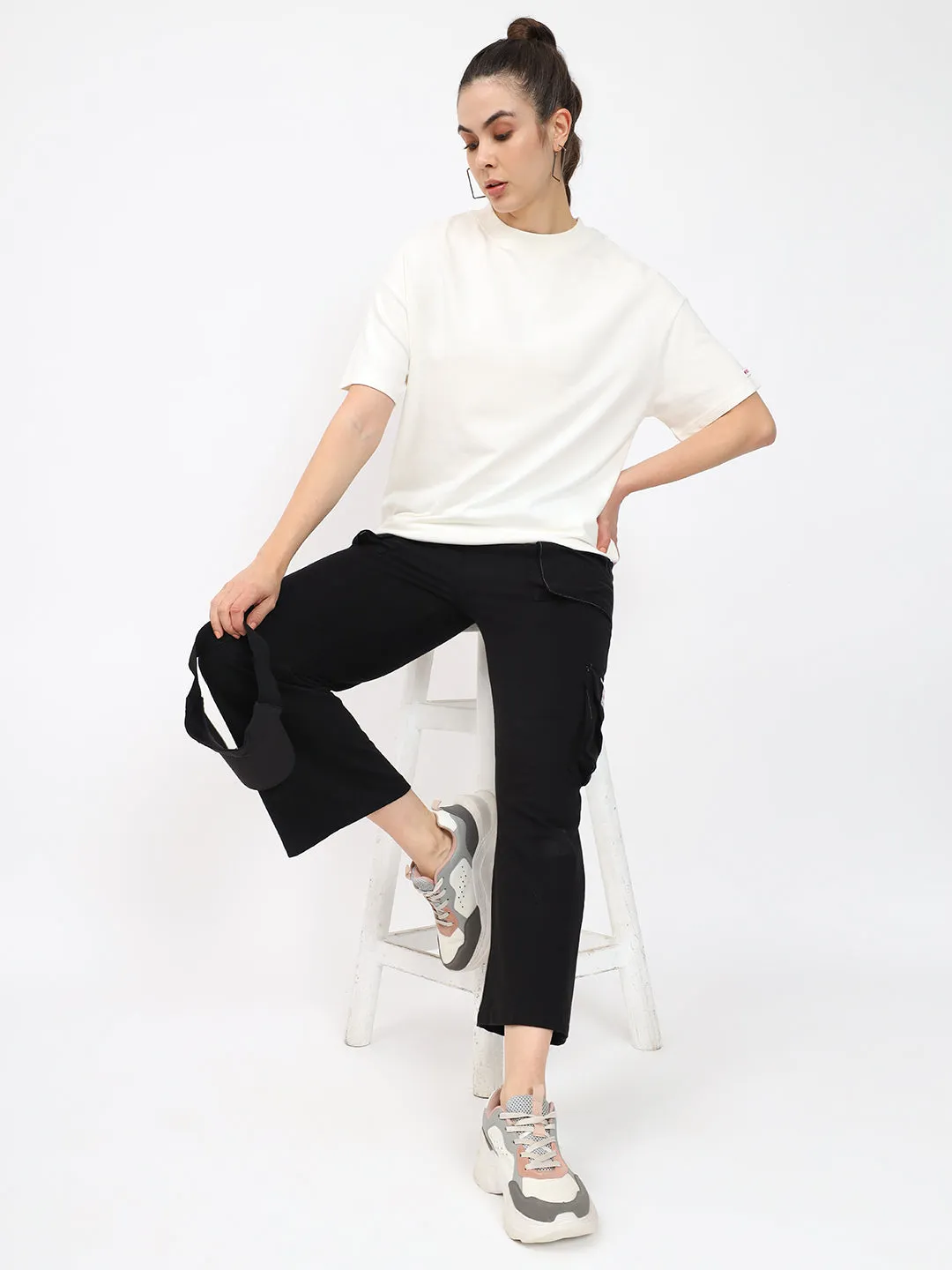 Basic OverSize Drop Shoulder T-shirt - Blue