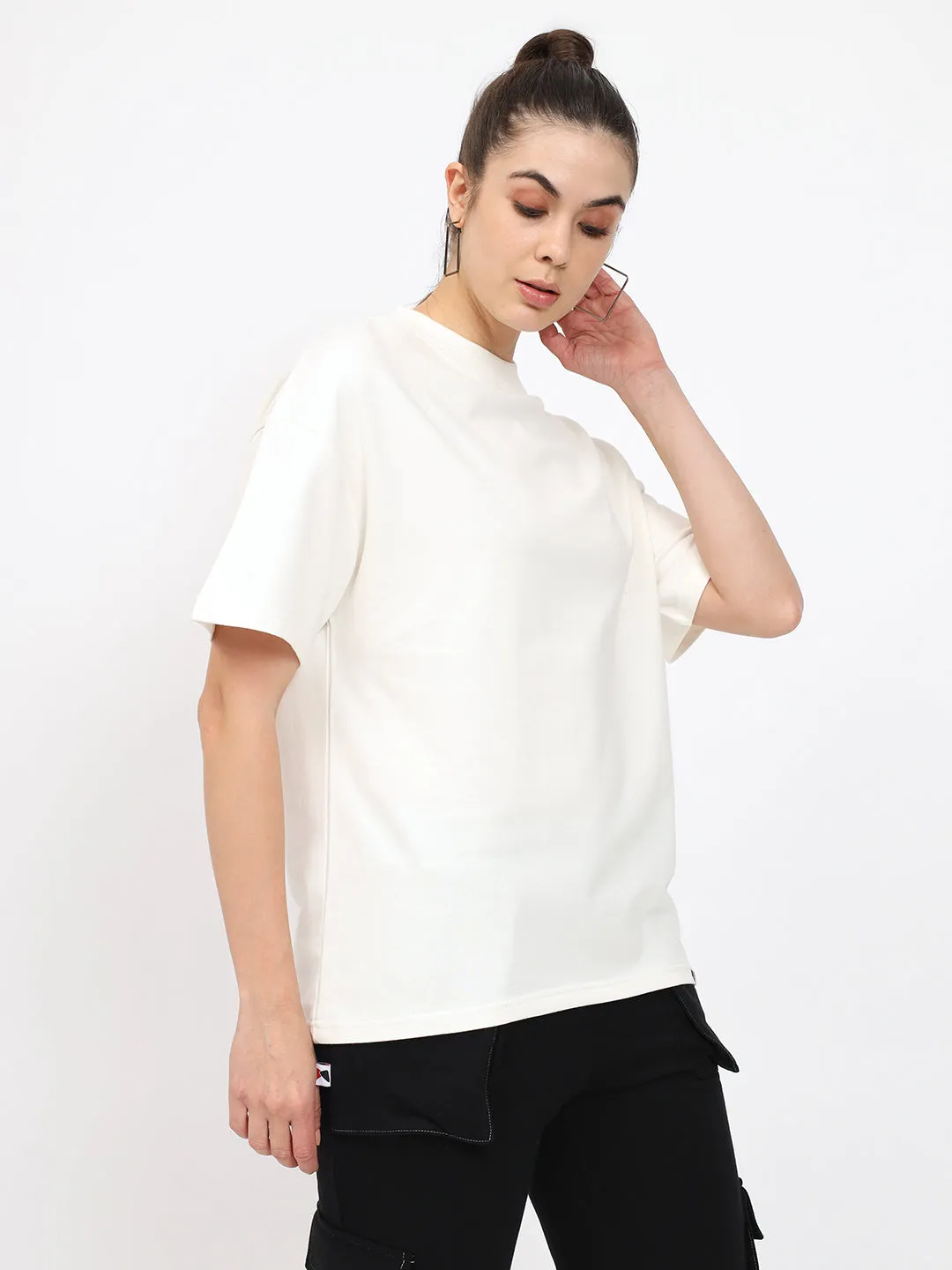 Basic OverSize Drop Shoulder T-shirt - Blue