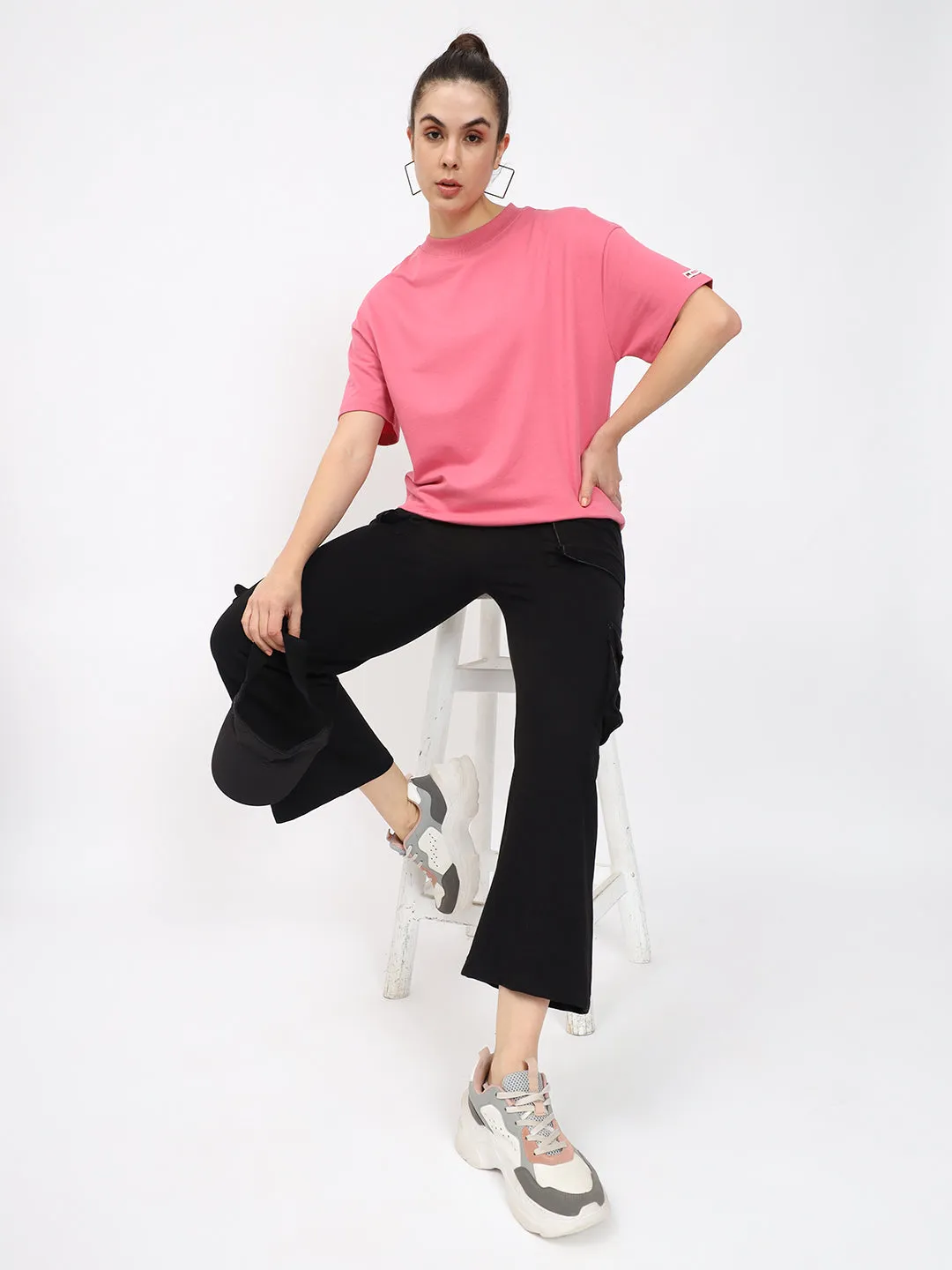 Basic OverSize Drop Shoulder T-shirt - Blue