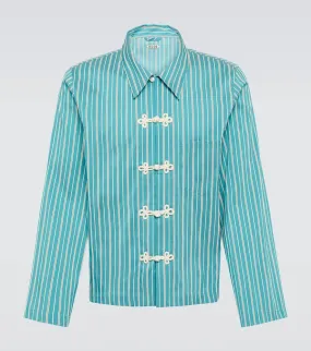 Bode Shore Stripe cotton-blend shirt
