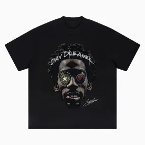 Day Dreamer Oversized Cotton Graphic T-Shirt