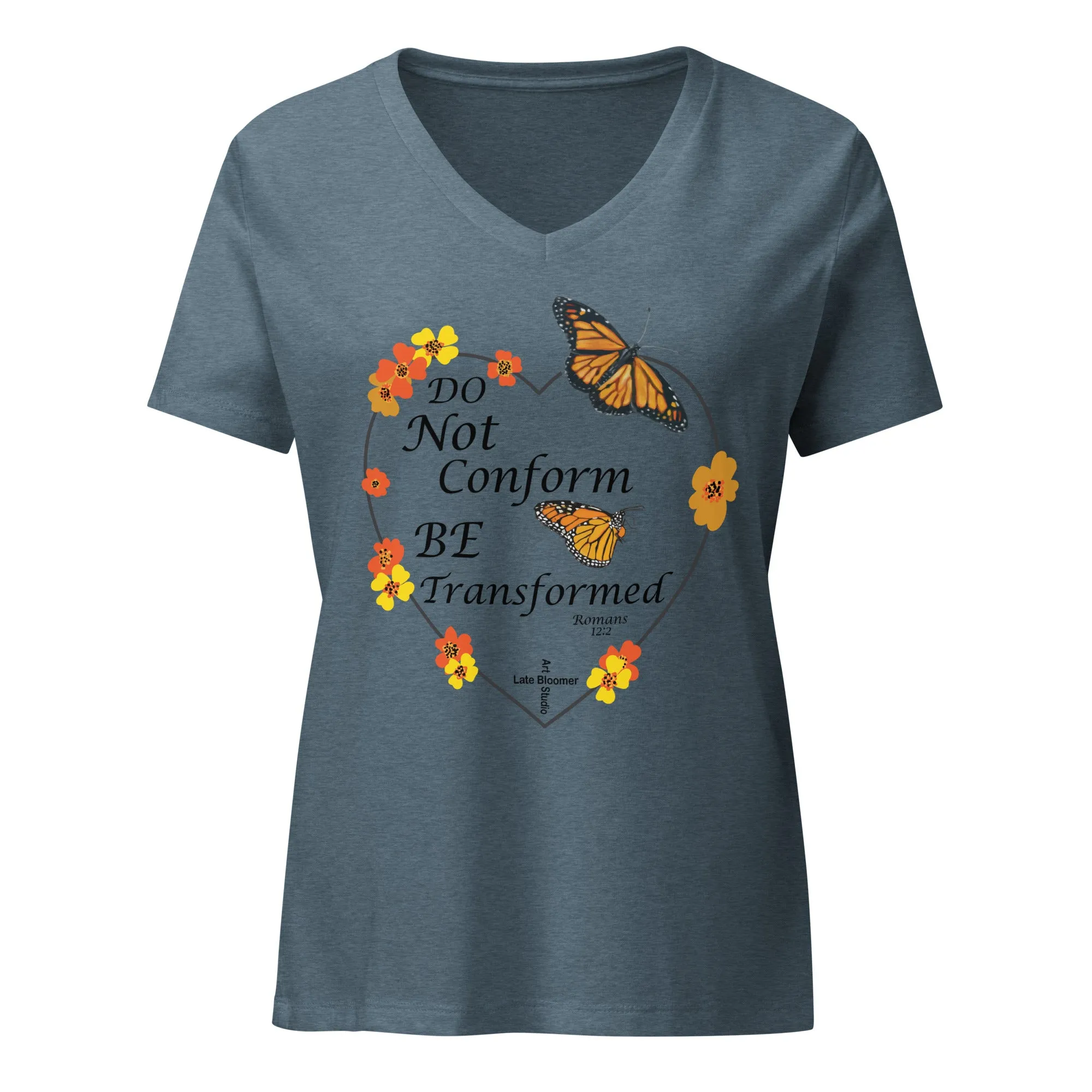 Do Not Conform/Be Transformed- Women’s relaxed V-neck t-shirt