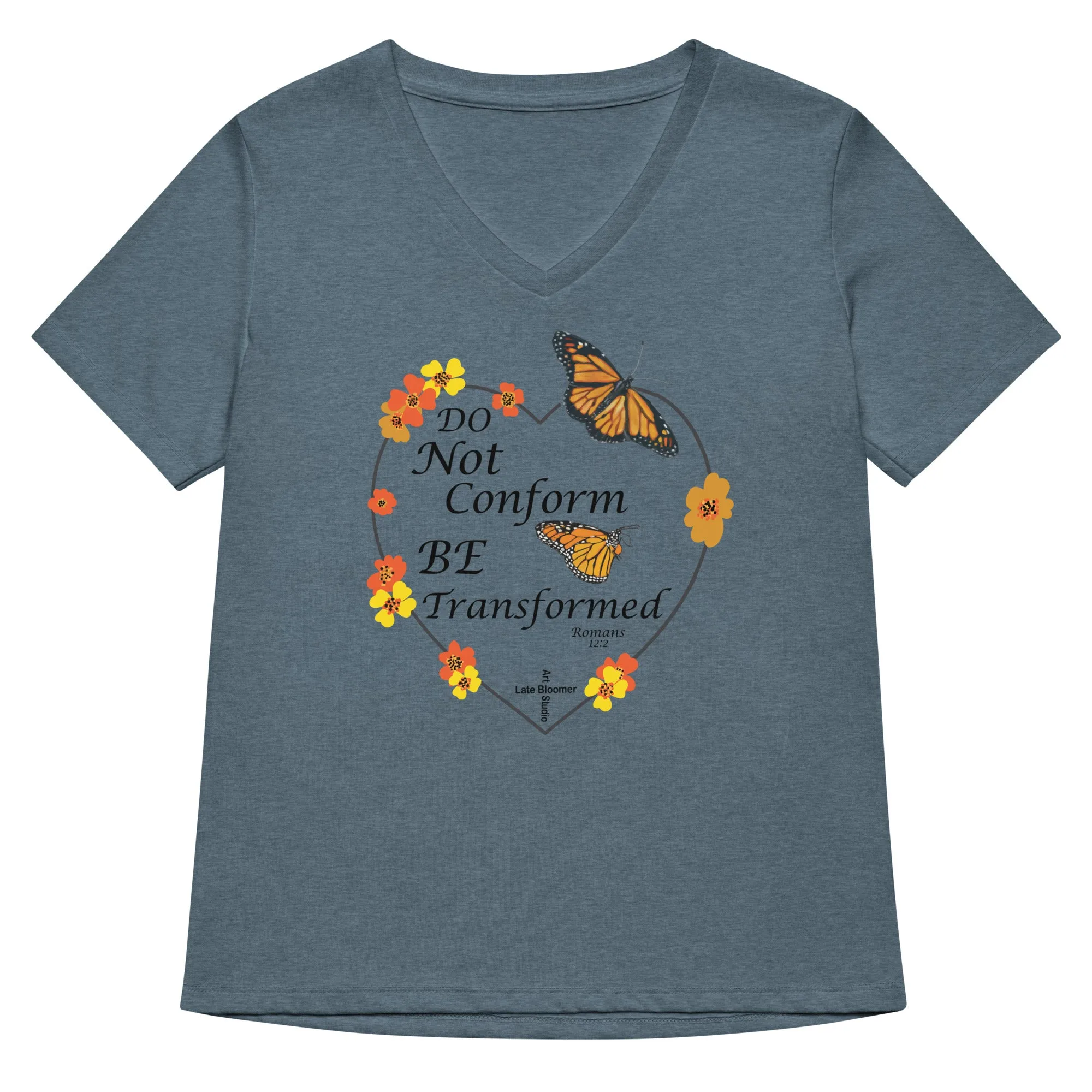 Do Not Conform/Be Transformed- Women’s relaxed V-neck t-shirt