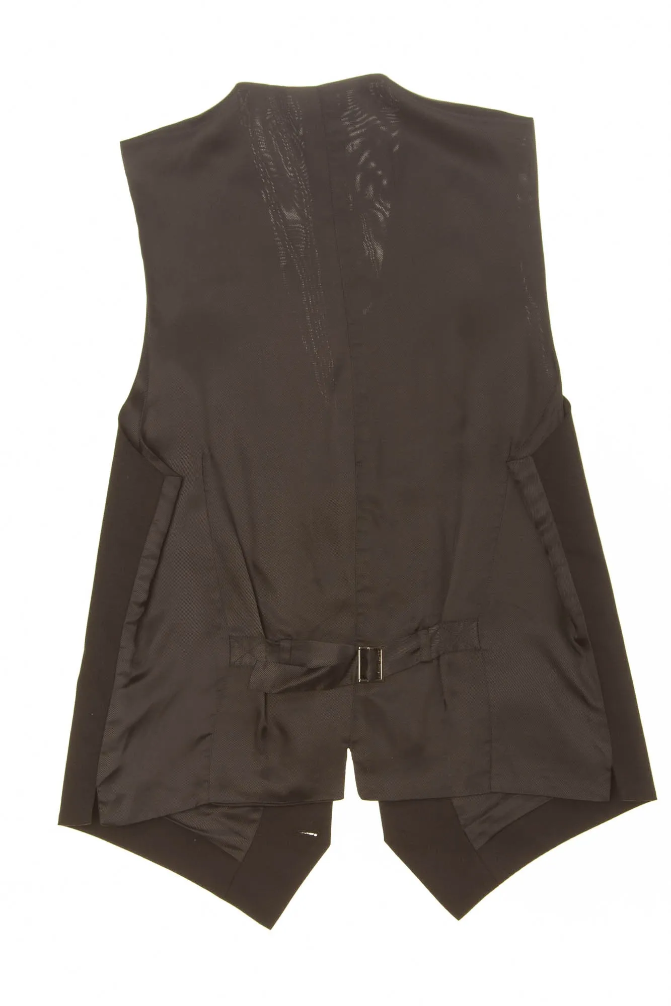 Dolce & Gabbana - Black Wool Button Up Vest - IT 48