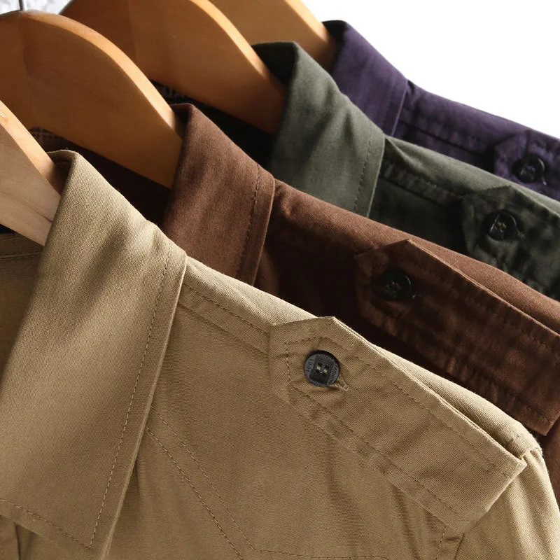 Epaulet Shirt Military Style