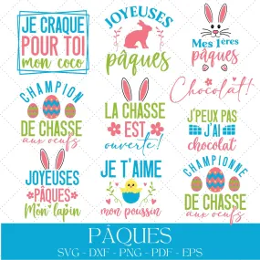 French Easter SVG Bundle