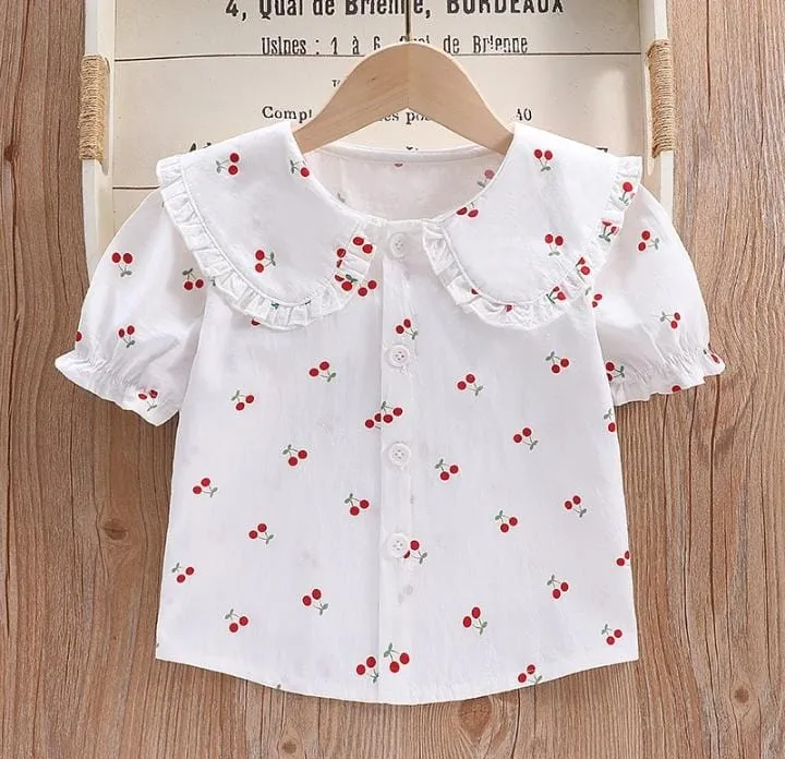 Girls Shirts Long Sleeve Blouse Clothing   359819
