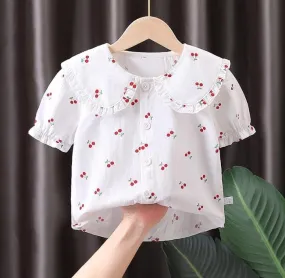 Girls Shirts Long Sleeve Blouse Clothing   359819