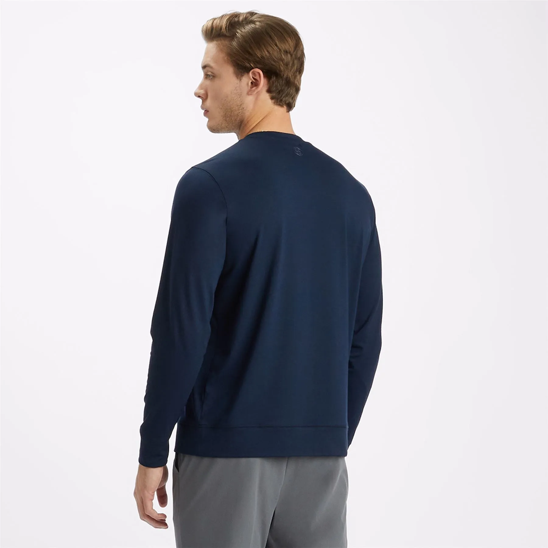 Luxe Tailored Fit Crewneck Mid Layer Twilight - AW23