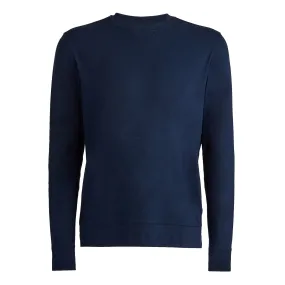 Luxe Tailored Fit Crewneck Mid Layer Twilight - AW23