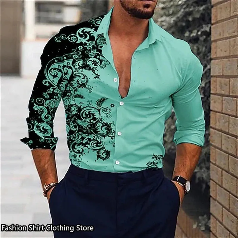 men's classic half-sleeve Hawaiian shirt