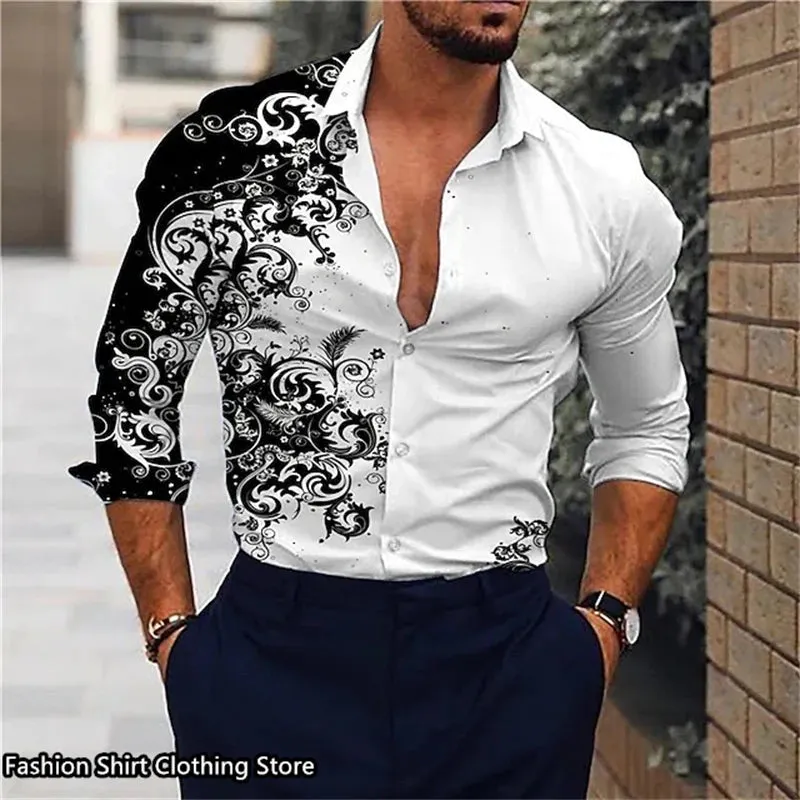 men's classic half-sleeve Hawaiian shirt