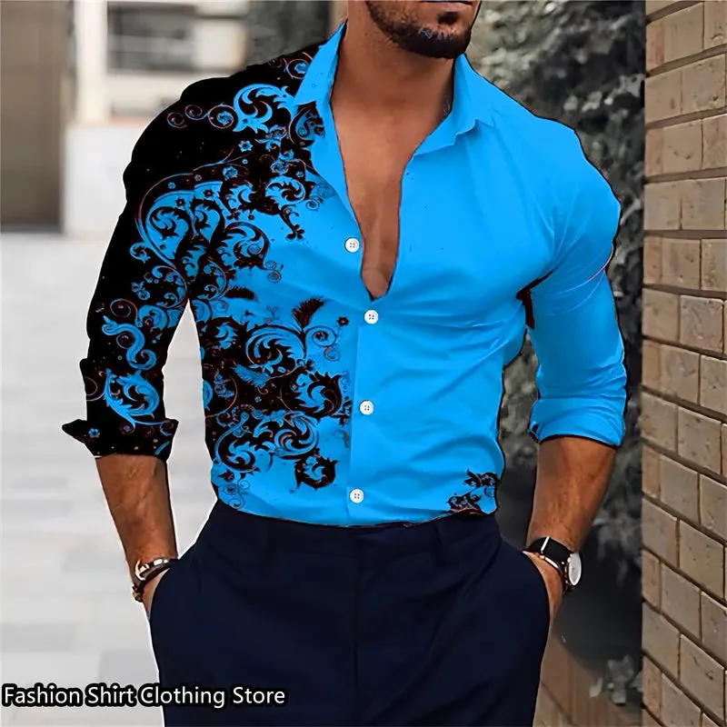 men's classic half-sleeve Hawaiian shirt