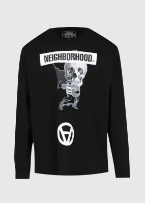 NEIGHBORHOOD: GRAPHIC LS TEE [BLACK]