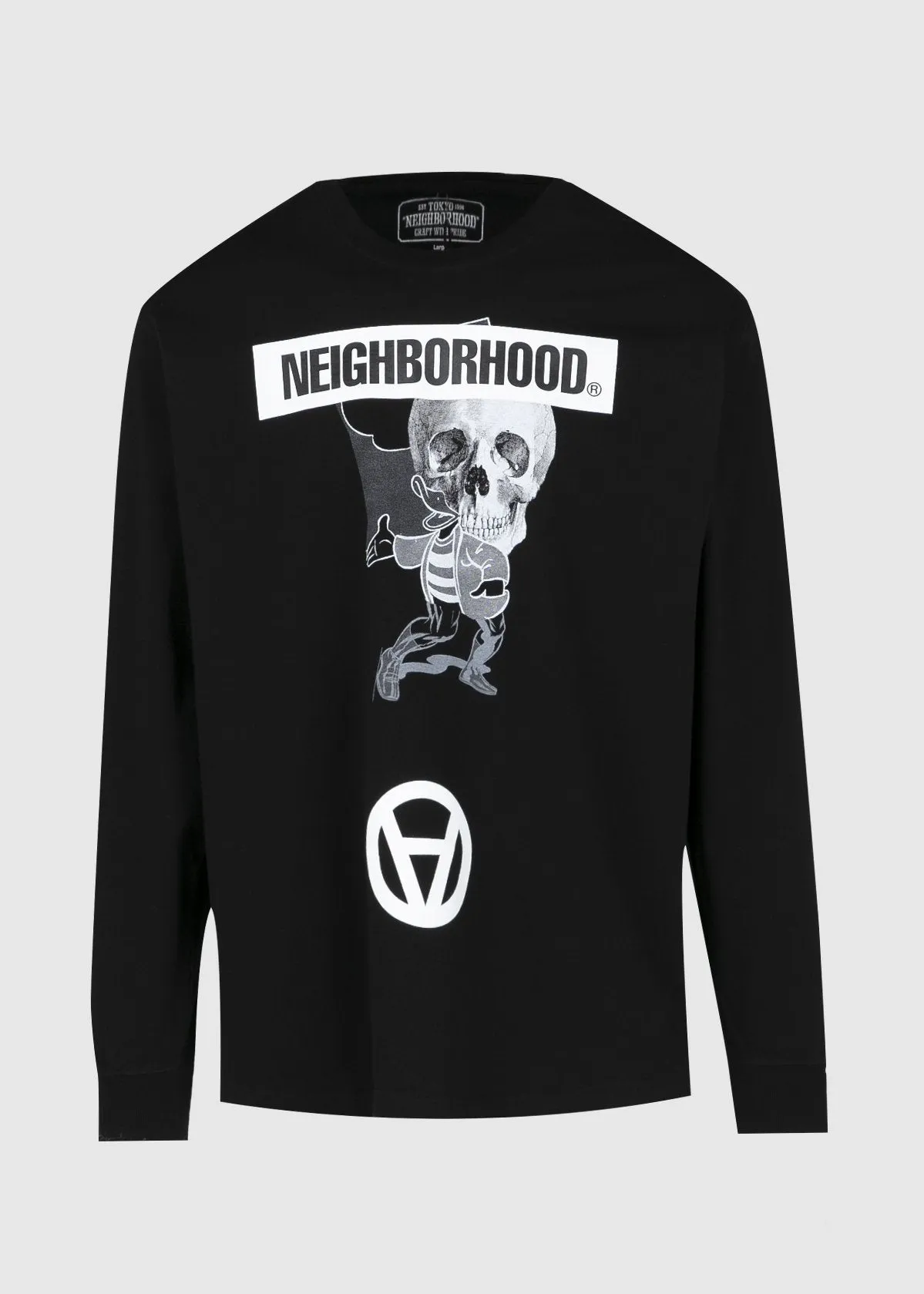 NEIGHBORHOOD: GRAPHIC LS TEE [BLACK]