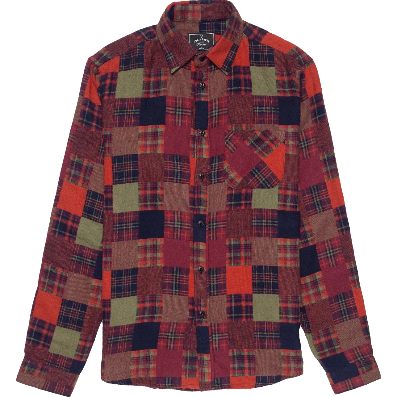 OG Patchwork Flannel Shirt- Red / Green
