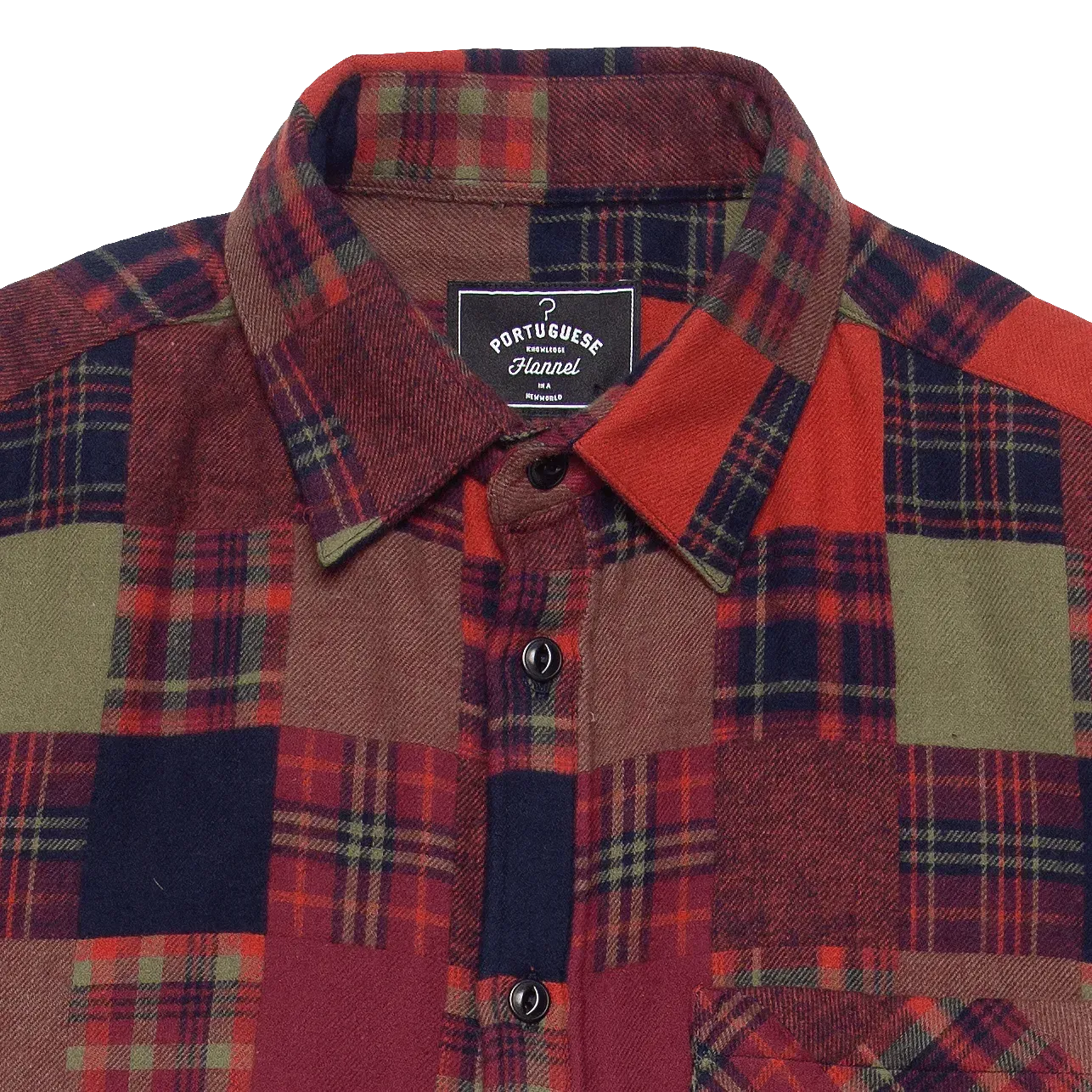 OG Patchwork Flannel Shirt- Red / Green