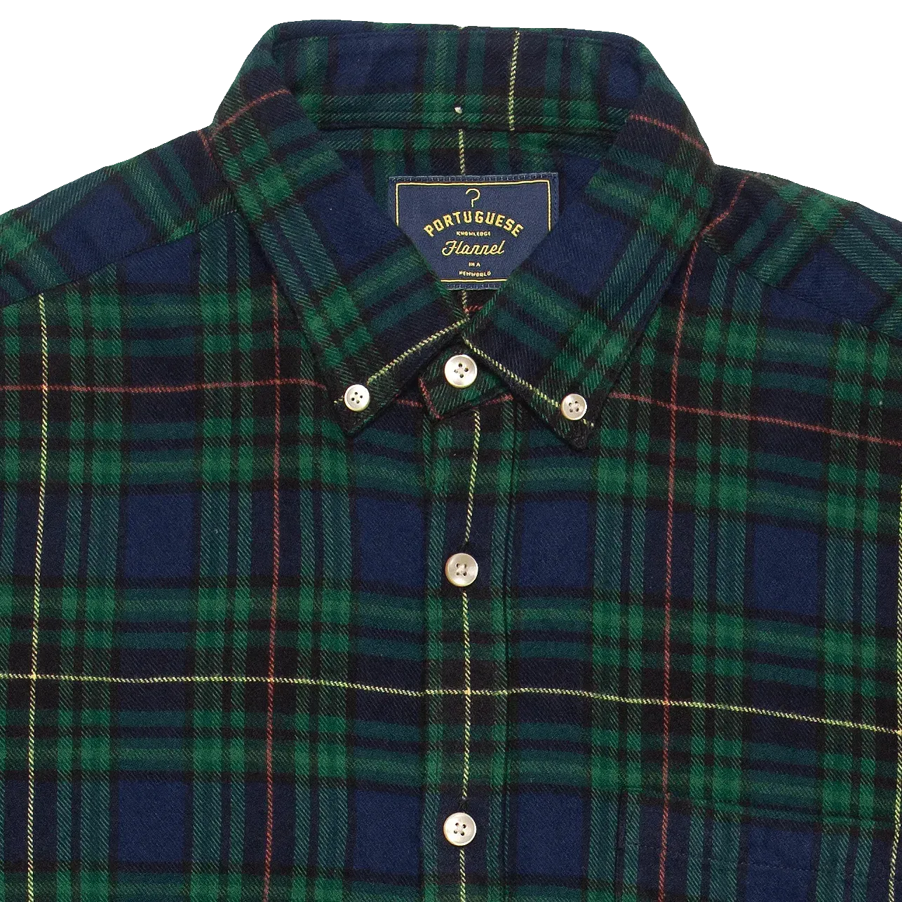 Orts Flannel Shirt - Navy / Green