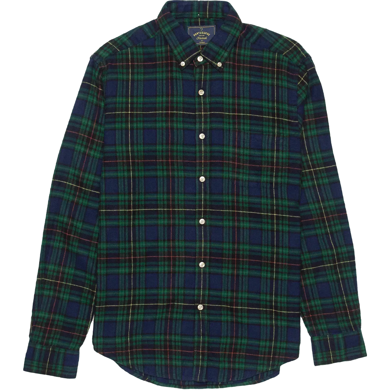 Orts Flannel Shirt - Navy / Green