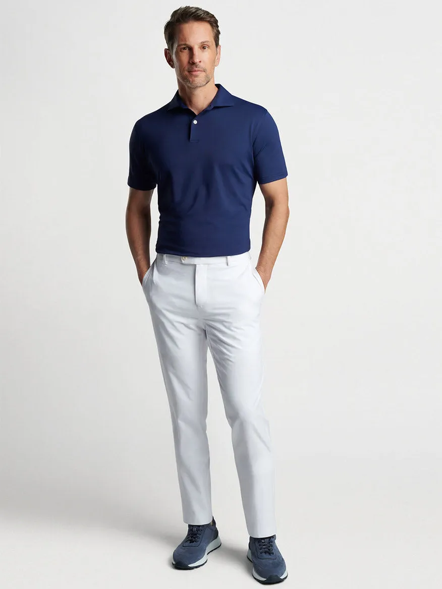 Peter Millar Solid Performance Jersey Polo in Navy