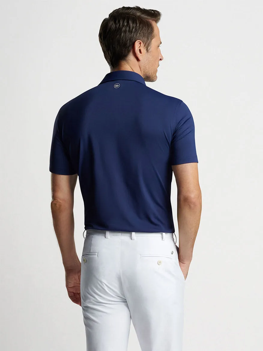 Peter Millar Solid Performance Jersey Polo in Navy