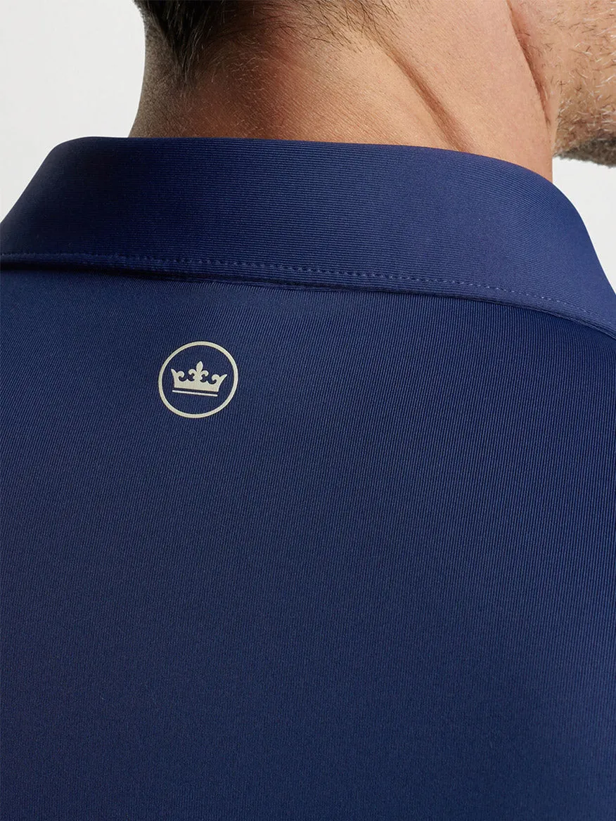 Peter Millar Solid Performance Jersey Polo in Navy