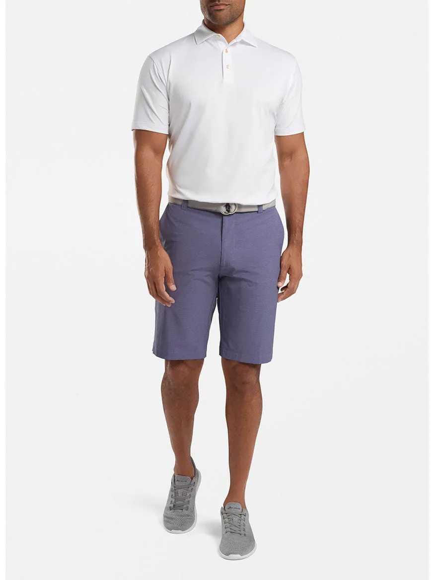 Peter Millar Solid Performance Jersey Polo in White [Sean Self Collar]