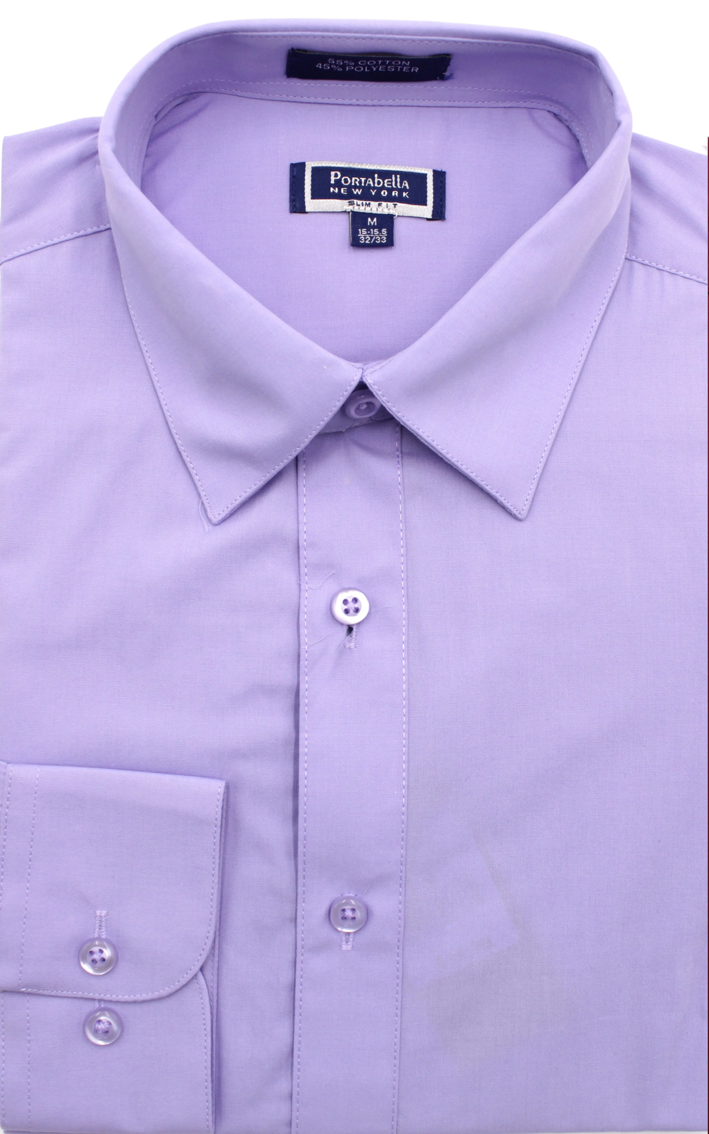 PORTABELLA,SOLID-SPREAD COLLAR-DRESS SHIRTS-S2020-VIOLET