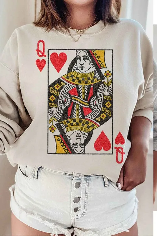 Queen of Hearts Sweatshirt - Curvy