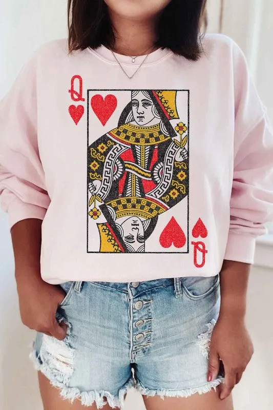 Queen of Hearts Sweatshirt - Curvy