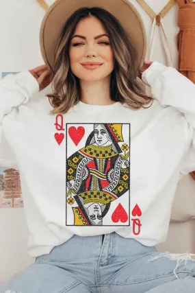 Queen of Hearts Sweatshirt - Curvy