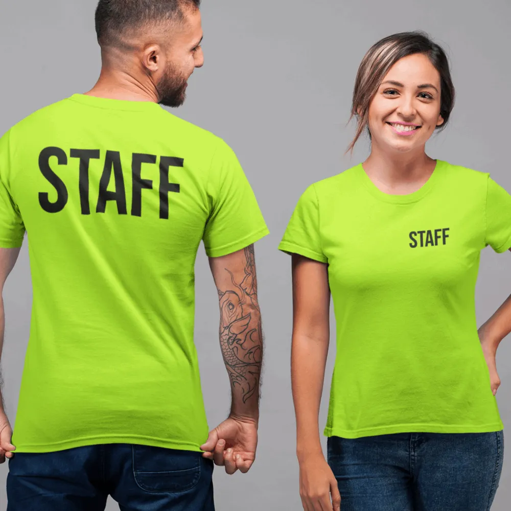 Safety Color Staff Shirts, Staff T Shirts