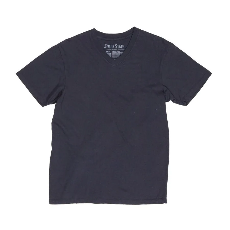 Solid State Clothing T-Shirt V-Neck (Jet Black)