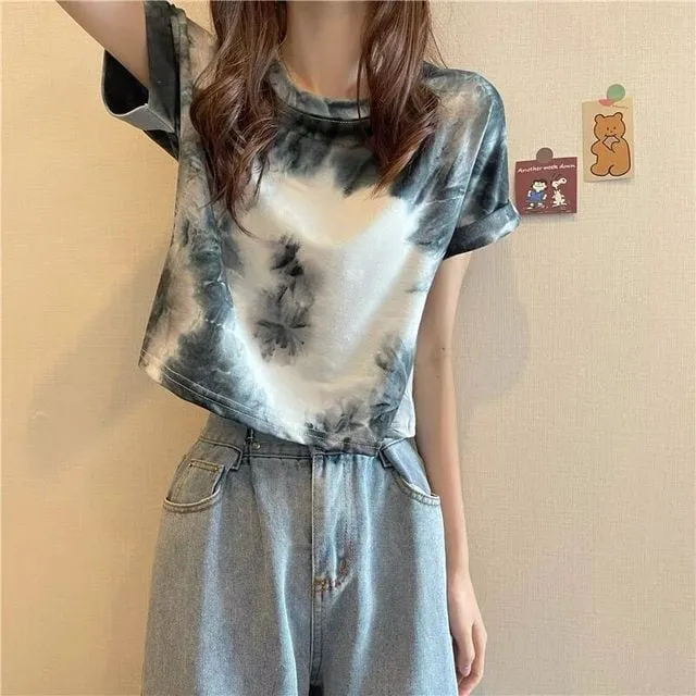 Sweet Tie Dye Loose T-shirts
