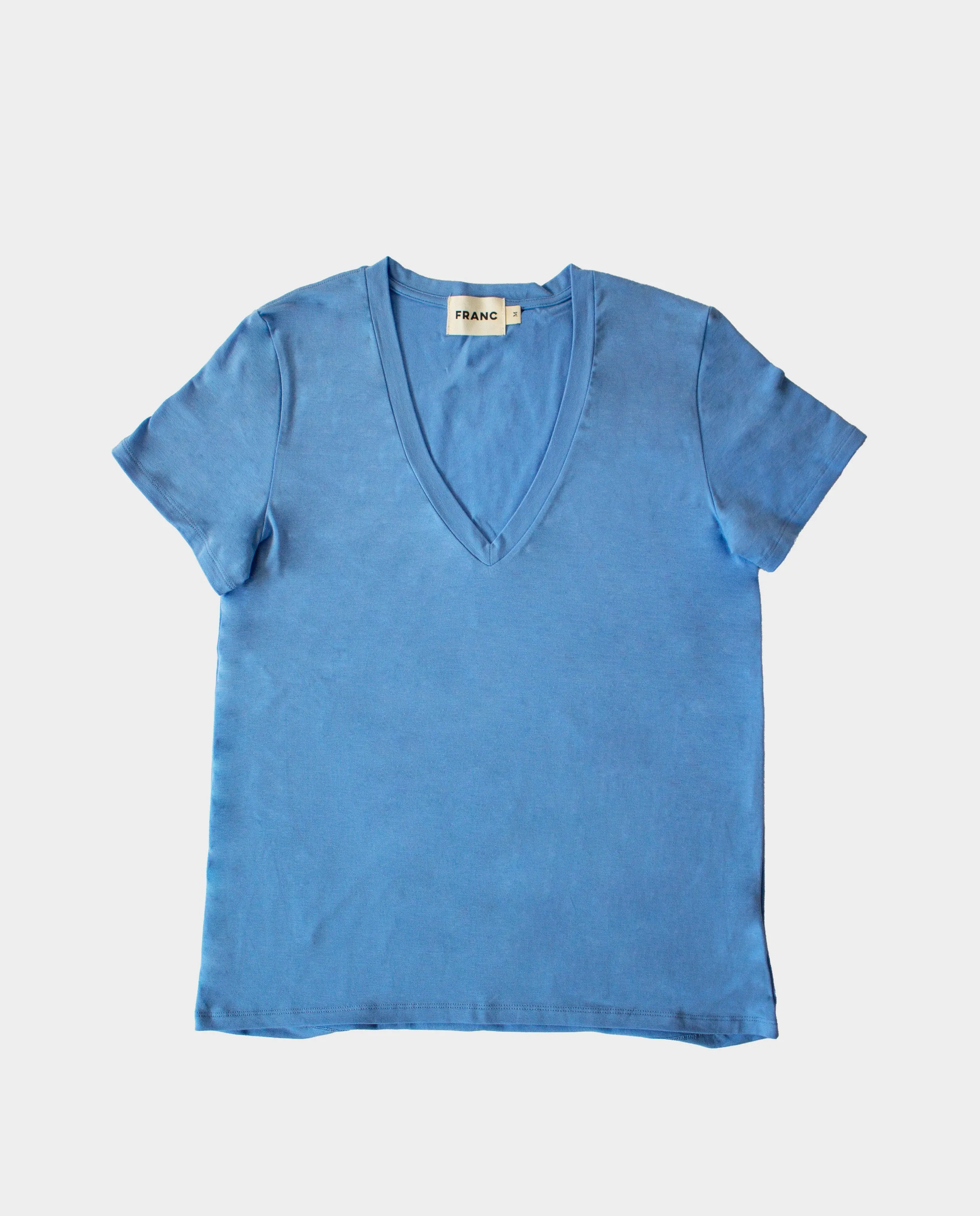 The V-Neck Tee in Cornflower